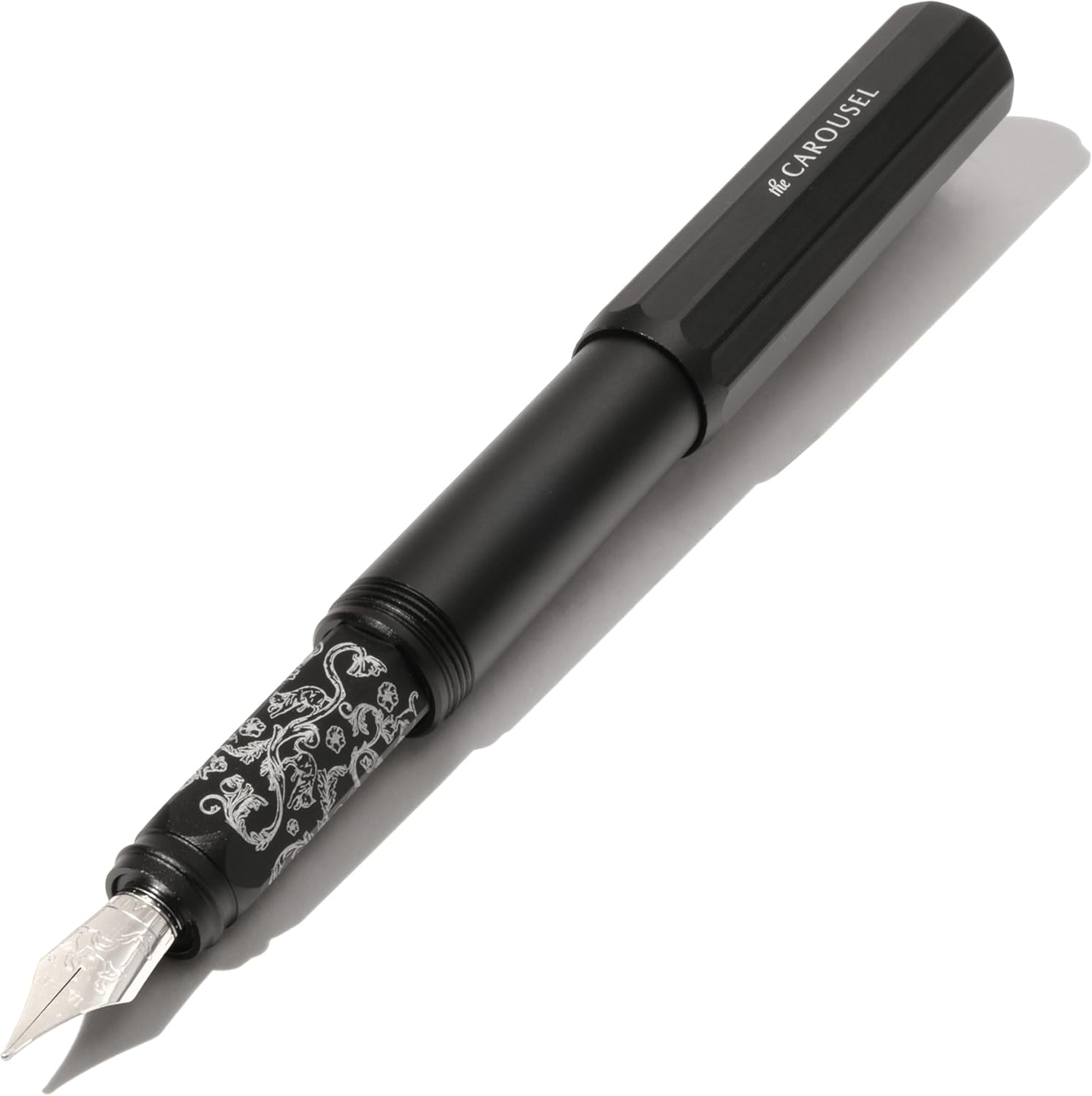 Aluminum Carousel Fountain Pen - Bearrington Black